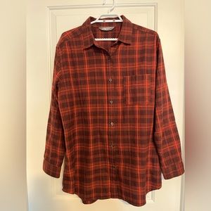 THE NORTH FACE ladies flannel shirt size L